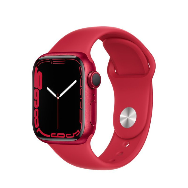 Apple Watch Series 7 GPS 41mm PRODUCT RED Aluminum Case With PRODUCT RED Sport Band (MKN23)