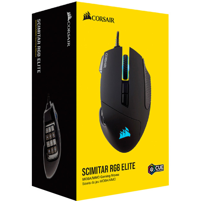 Мышь Corsair Scimitar RGB Elite USB Black (CH-9304211-EU)