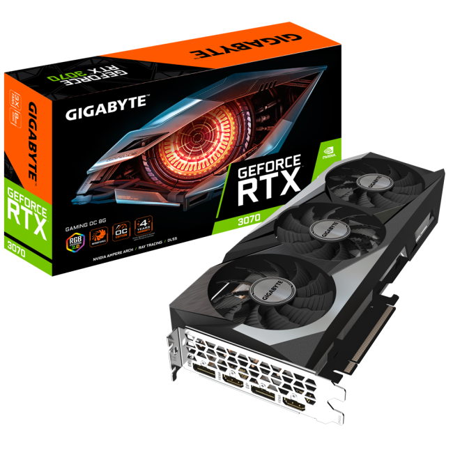 Видеокарта GIGABYTE GeForce RTX3070 8Gb GAMING OC 2.0 LHR (GV-N3070GAMING OC-8GD 2.0)