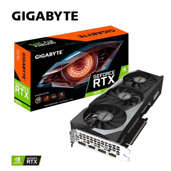 Видеокарта GIGABYTE GeForce RTX3070 8Gb GAMING OC 2.0 LHR (GV-N3070GAMING OC-8GD 2.0)