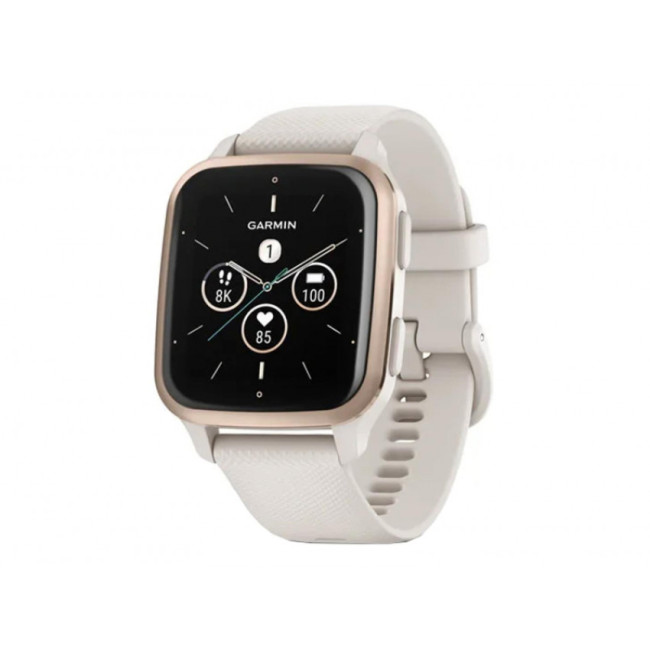 Garmin Venu Sq 2 – Music Edition Peach Gold Al. Bezel w. Ivory Case and S. Band (010-02700-01/11)