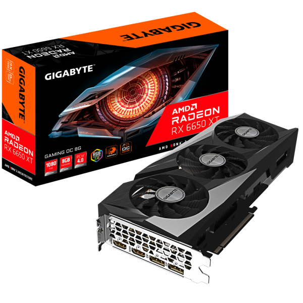 Видеокарта GIGABYTE Radeon RX 6650 XT GAMING OC 8G (GV-R665XTGAMING OC-8GD)
