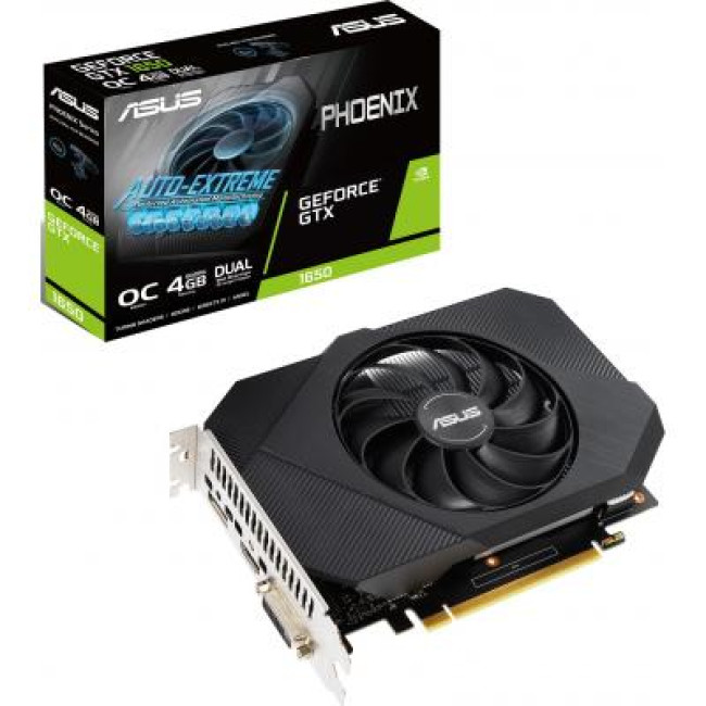 Видеокарта ASUS GeForce GTX1650 4096Mb PHOENIX D6 OC (PH-GTX1650-O4GD6)