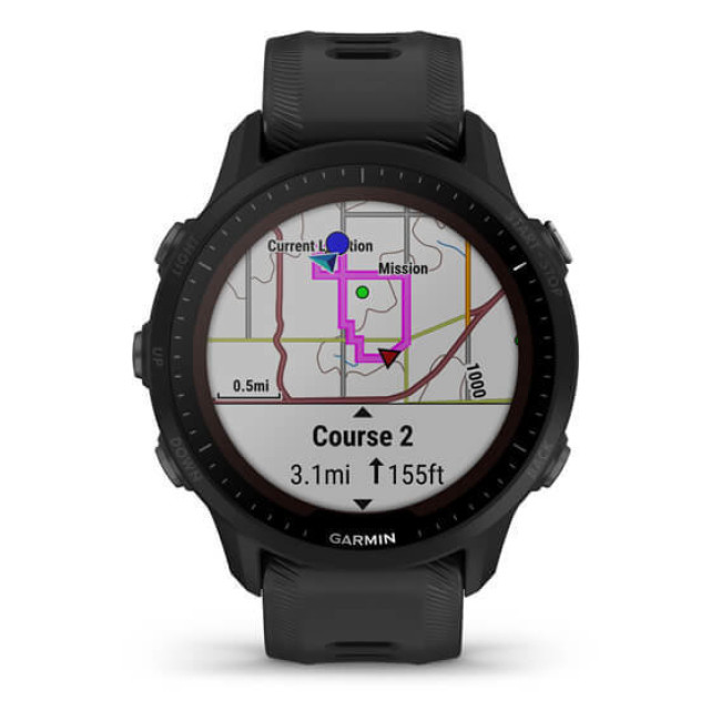 Смарт-часы Garmin Forerunner 955 Solar Black (010-02638-00/20)