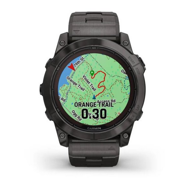 Garmin Fenix 7X Pro Sapphire Solar Carbon G. DLC Tit. with Vented Tit. Bracelet (010-02778-30)