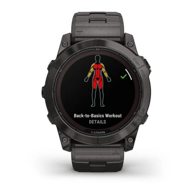 Garmin Fenix 7X Pro Sapphire Solar Carbon G. DLC Tit. with Vented Tit. Bracelet (010-02778-30)