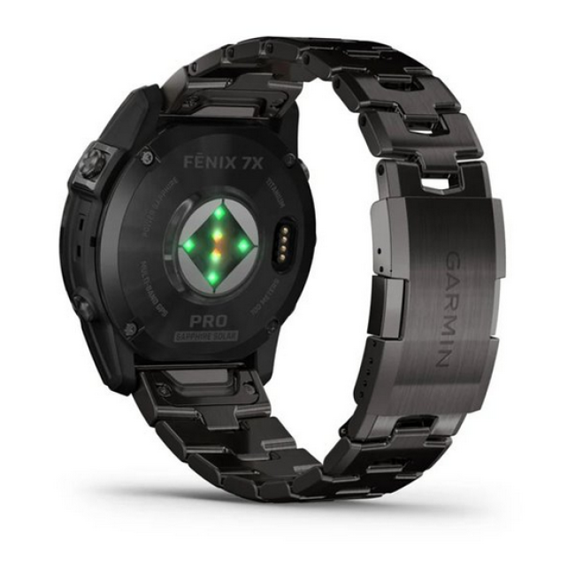 Garmin Fenix 7X Pro Sapphire Solar Carbon G. DLC Tit. with Vented Tit. Bracelet (010-02778-30)