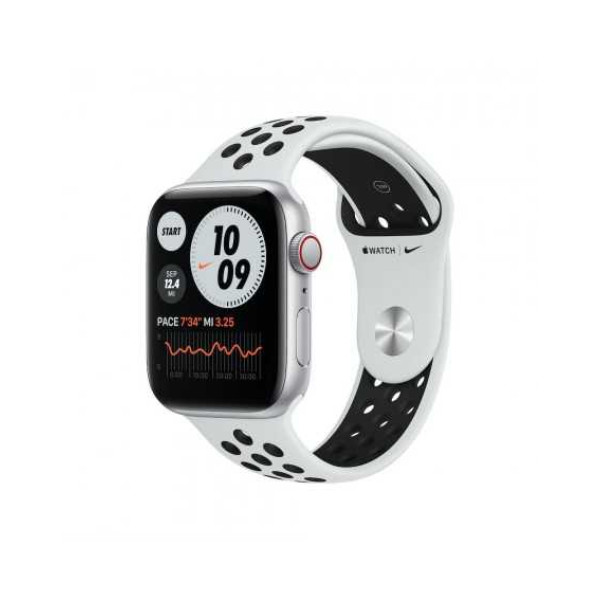 Apple Watch Nike SE GPS + Cellular 40mm Silver Aluminum Case w. Pure Plati/Bl Nike Sport B. (MYYR2)