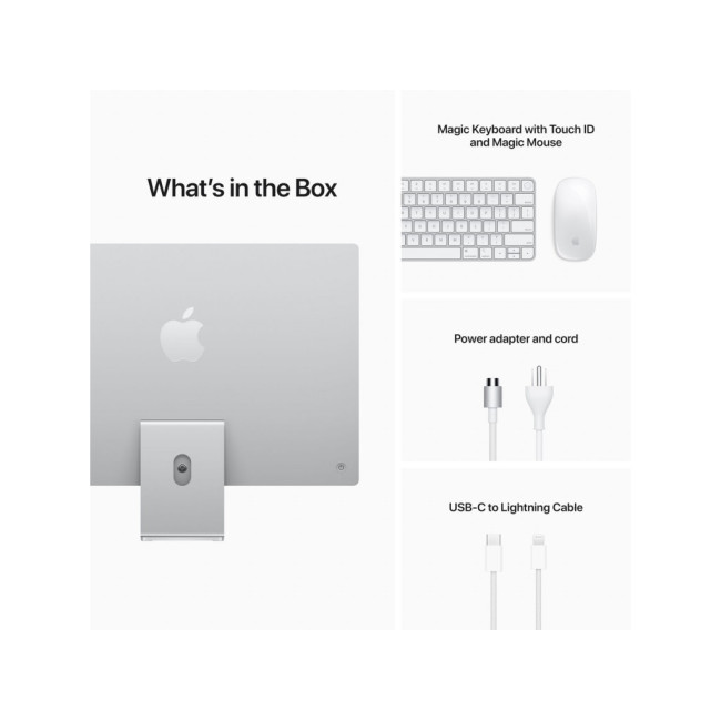 Apple iMac 24 M1 Silver 2021 (Z12Q000NV/Z12Q001HZ/Z12R000LX)