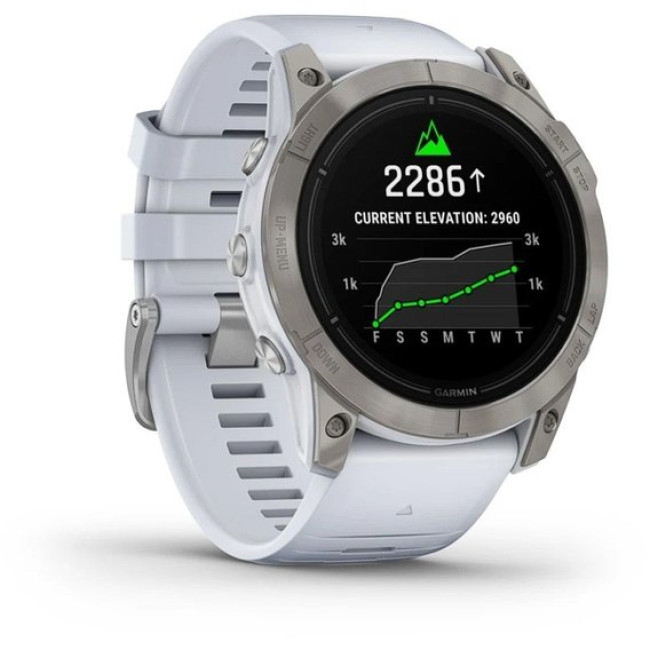 Garmin Epix Pro Gen 2 Sapphire 51mm Titanium w. Whitestone Band (010-02804-10/11)