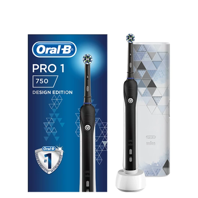 Зубна щітка Oral-B D16 PRO 750 Cross Action Design Edition Black