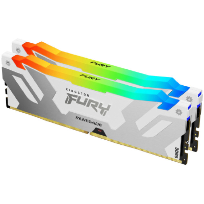 Kingston FURY 64 GB (2x32GB) DDR5 6000 MHz Renegade RGB White/Silver (KF560C32RWAK2-64)