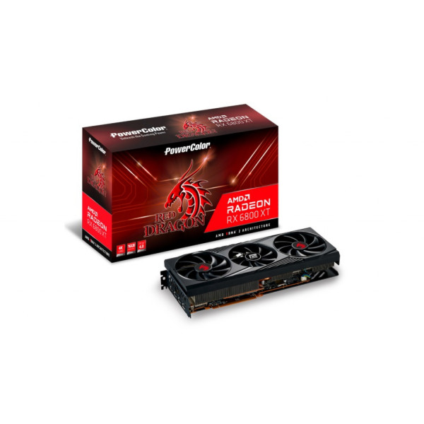 Видеокарта PowerColor Radeon RX 6800 XT 16 GB Red Dragon (AXRX 6800XT 16GBD6-3DHR/OC)