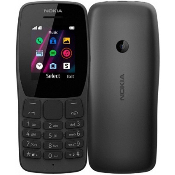 Смартфон Nokia 110 Dual Sim 2019 Black (16NKLB01A07) (UA)
