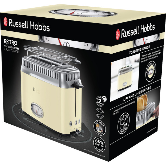 Тостер Russell Hobbs Retro Cream 21682-56