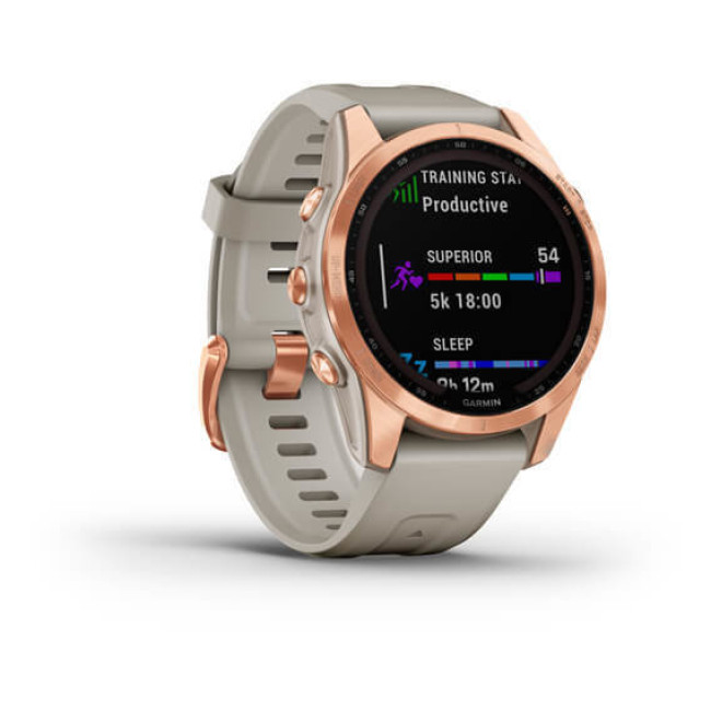 Garmin Fenix 7S Solar Rose Gold with Light Sand Band (010-02539-10/11)