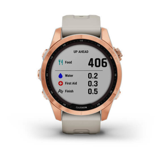 Garmin Fenix 7S Solar Rose Gold with Light Sand Band (010-02539-10/11)