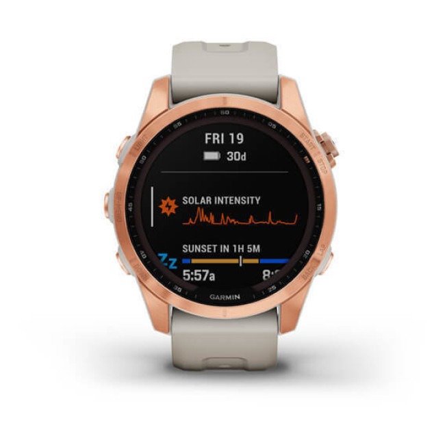 Garmin Fenix 7S Solar Rose Gold with Light Sand Band (010-02539-10/11)