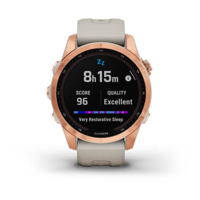 Garmin Fenix 7S Solar Rose Gold with Light Sand Band (010-02539-10/11)