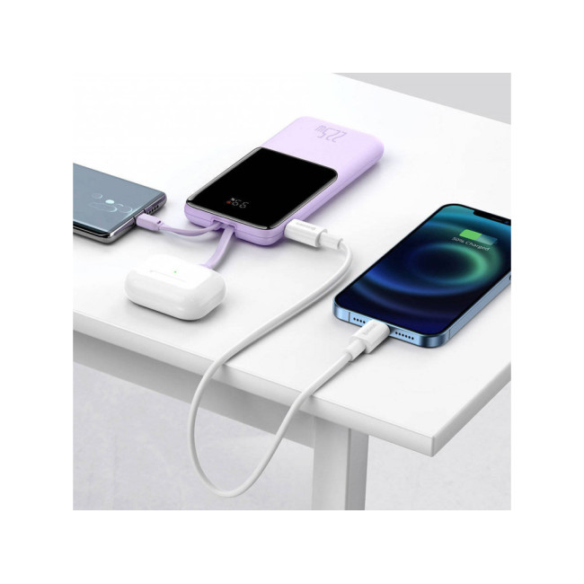 Baseus Elf Digital Display Fast Charge Power Bank 10000mAh 22.5W Purple (PPJL010005)