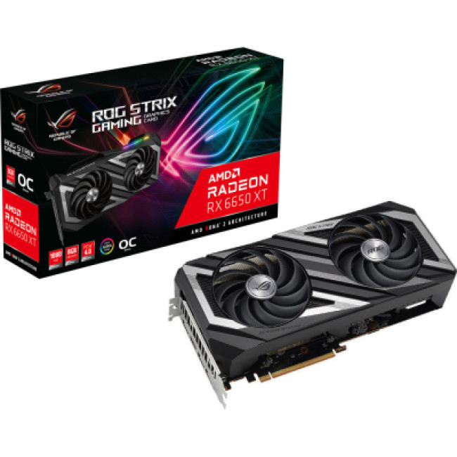 Видеокарта ASUS Radeon RX 6650 XT 8Gb ROG STRIX OC GAMING (ROG-STRIX-RX6650XT-O8G-V2-GAMING)