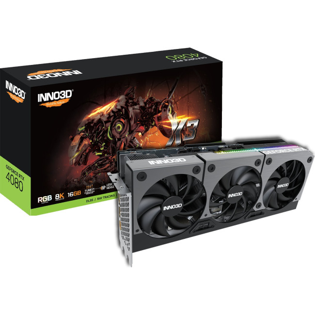 Видеокарта Inno3D GeForce RTX 4080 16 GB X3 (N40803-166X-187049N)