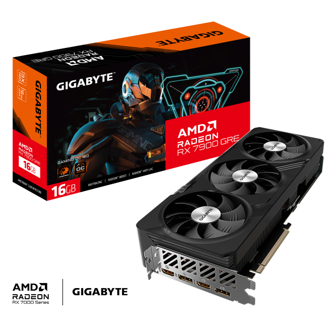 Видеокарта Gigabyte Radeon RX 7900 16Gb GRE GAMING OC (GV-R79GREGAMING OC-16GD)