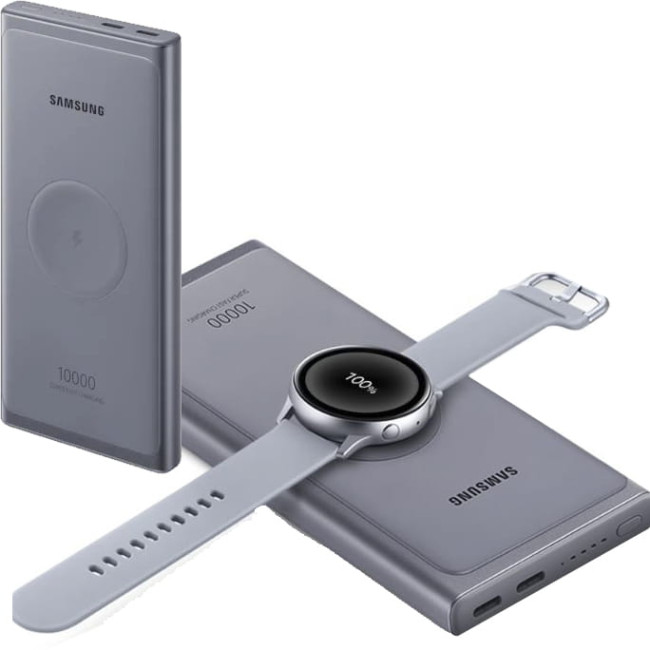 Портативное зарядное устройство Samsung Wireless 10000 mAh Grey (EB-U3300XJEGEU)