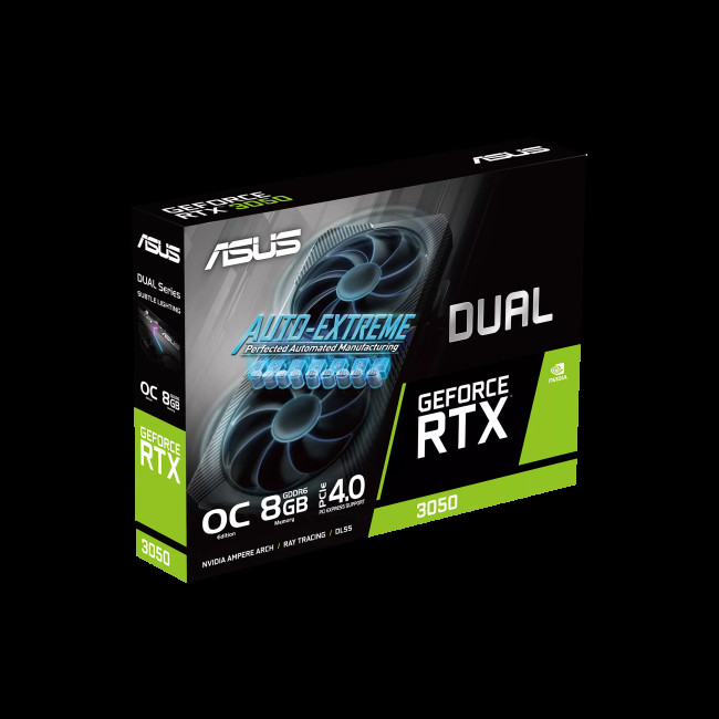 Видеокарта ASUS GeForce RTX3050 8Gb DUAL OC (DUAL-RTX3050-O8G)