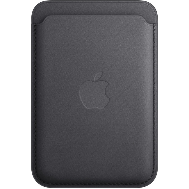 Магнитный бумажник для телефона Apple iPhone FineWoven Wallet with MagSafe - Black (MT2N3)