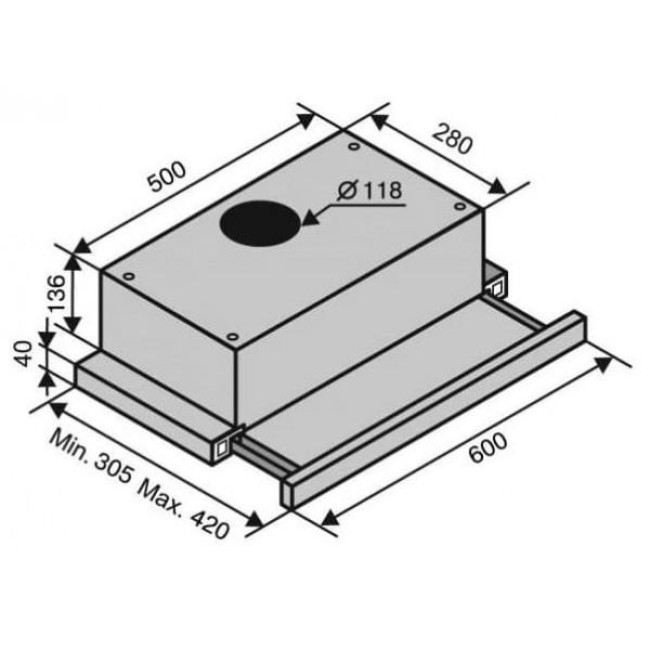 Ventolux GARDA 60 WH (700) SLIM