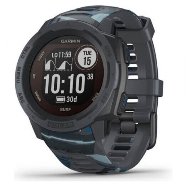 Garmin Instinct Solar Surf Edition Pipeline: Водонепроницаемый и солнечный спортивный смарт-часы