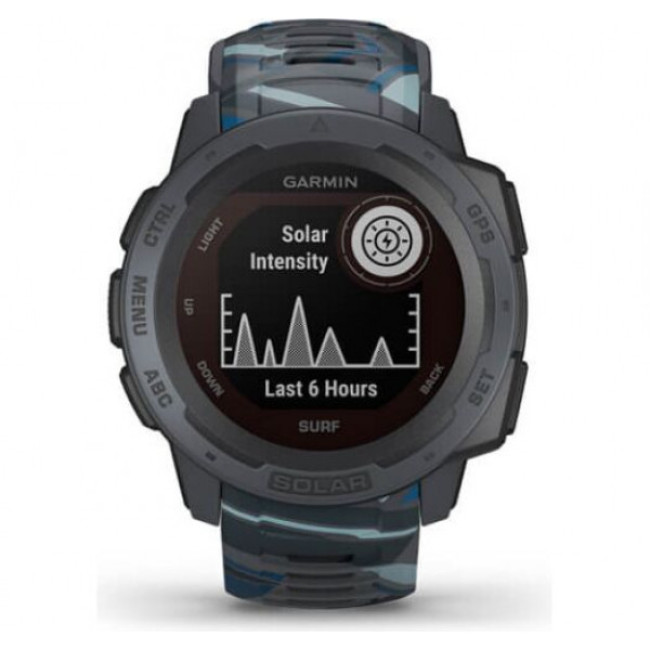 Garmin Instinct Solar Surf Edition Pipeline: Водонепроницаемый и солнечный спортивный смарт-часы