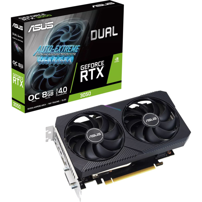 Видеокарта Asus GeForce RTX3050 8Gb DUAL OC (DUAL-RTX3050-O8G-V2)