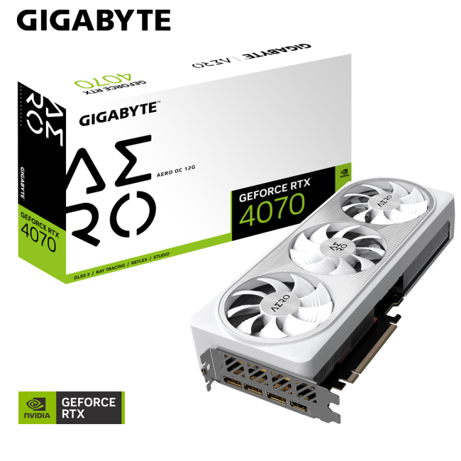 Gigabyte GeForce RTX 4070 AERO OC 12G (GV-N4070AERO OC-12GD)