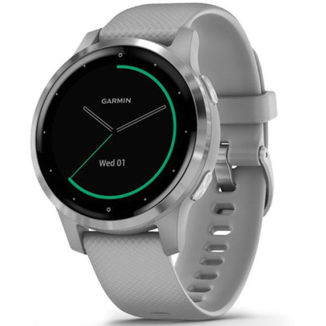 Garmin vivoactive 4S Powder Gray/Silver (010-02172-03/010-02172-01)