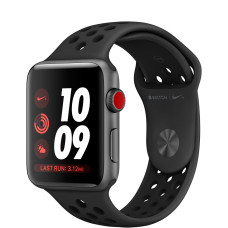 Apple Watch Nike+ 38mm Series 3 GPS + Cell. Sp Gr Alu. Case w. Anth./Black Nike Sport B. (MQL62)