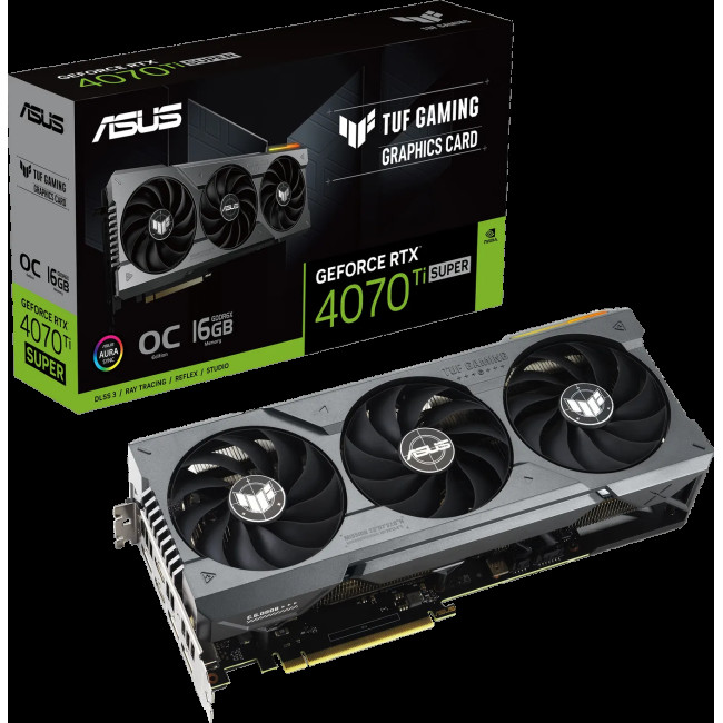 Видеокарта Asus GeForce RTX4070Ti SUPER 16Gb TUF OC GAMING (TUF-RTX4070TIS-O16G-GAMING)