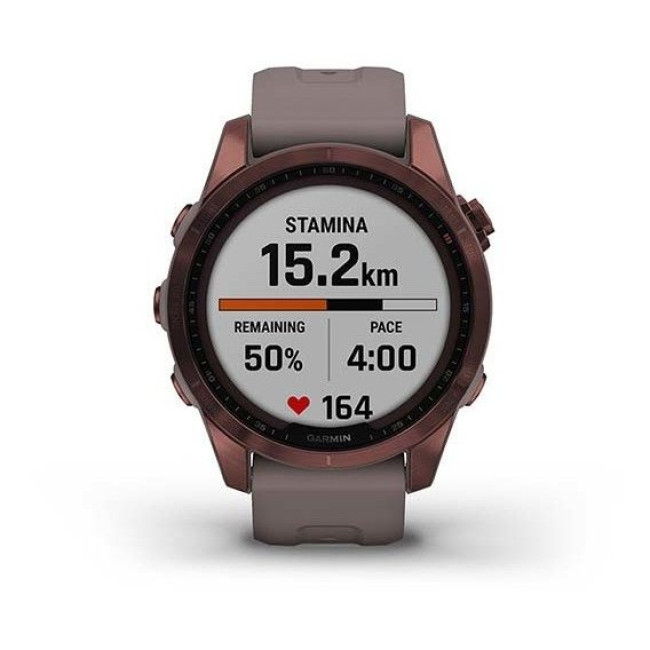 Garmin Fenix 7S Sapphire Solar Dark Bronze Titanium w. Shale G. Band (010-02539-28/29)