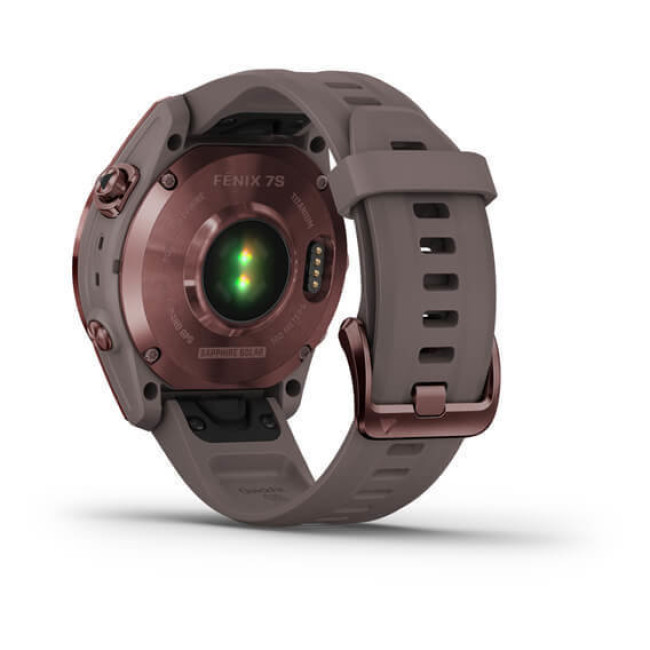 Garmin Fenix 7S Sapphire Solar Dark Bronze Titanium w. Shale G. Band (010-02539-28/29)