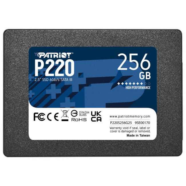 SSD накопитель PATRIOT P220 256 GB (P220S256G25)