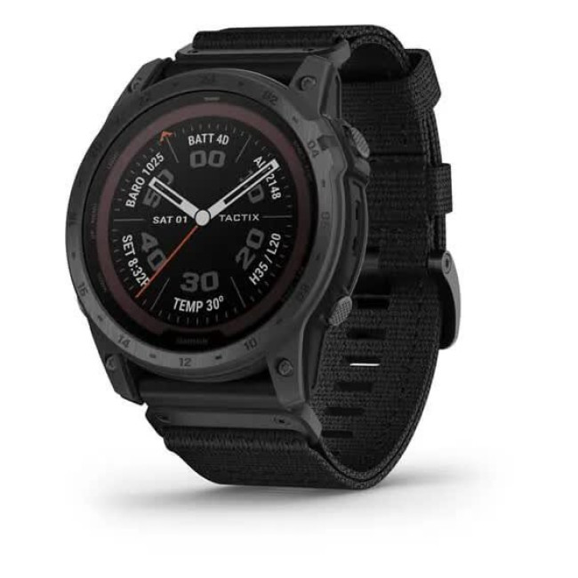 Garmin Tactix 7 – Pro Edition Solar Powered Tactical GPS Watch with Nylon Band (010-02704-10/11)