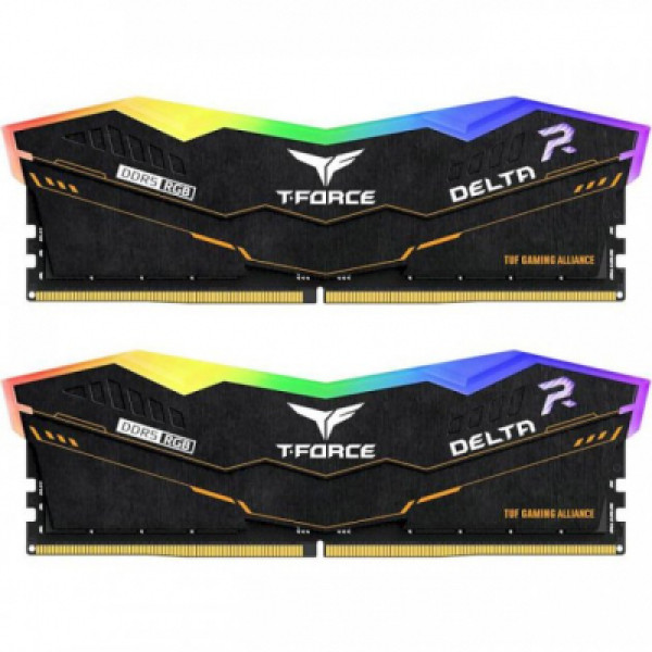 Модуль памяти Team 32 GB (2x16GB) DDR5 5200 MHz T-Force Delta TUF Gaming Alliance RGB (FF5D532G5200HC40CDC01)