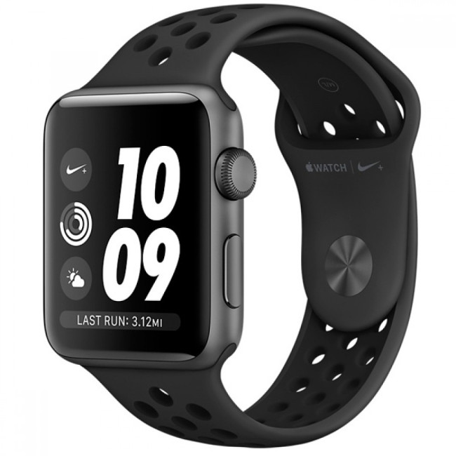 Apple Watch Nike+ 38mm Series 3 GPS Sp Gr Alu. Case w. Anth./Black Nike Sport B. (MQKY2)