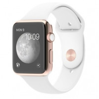 Apple 42mm 18-Karat Rose Gold Case with White Sport Band (MJ4A2)