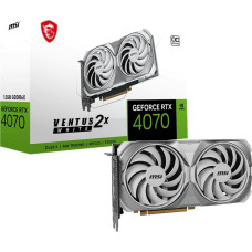 MSI GeForce RTX4070 12Gb VENTUS 2X WHITE OC (RTX 4070 VENTUS 2X WHITE 12G OC)
