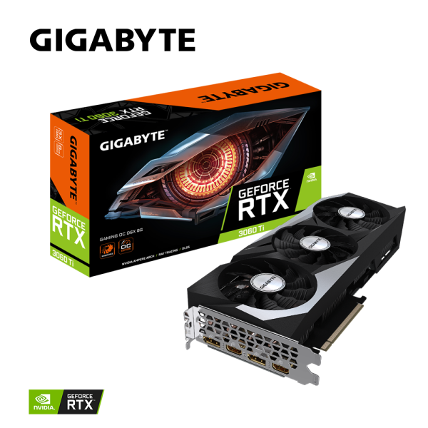 Видеокарта GIGABYTE GeForce RTX3060Ti 8Gb GAMING OC D6X (GV-N306TXGAMING OC-8GD)