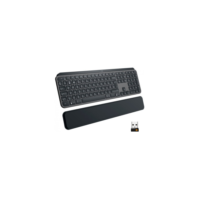 Клавиатура Logitech MX Keys Plus Advanced Wireless Illuminated Keyboard with Palm Rest Graphite (920-009416)