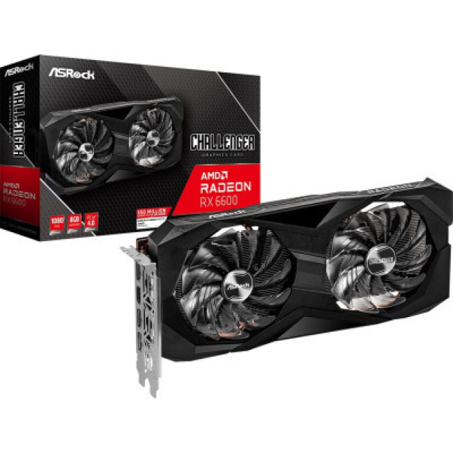 Видеокарта ASRock Radeon RX 6600 8Gb Challenger D OC (RX6600 CLD 8G OC)