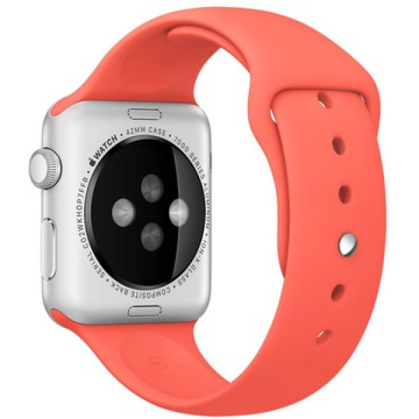 Умные часы Apple Watch Sport 42mm Silver Aluminum Case with Apricot Sport Band (MMFL2)